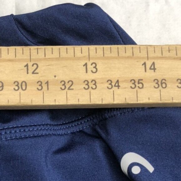 Head Navy Blue Size Small Athletic Skort Skirt Logo Stretch Elastic Woman - Picture 6 of 10